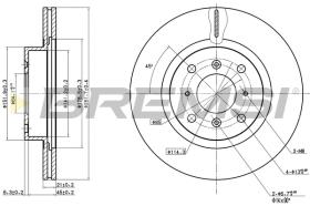 Bremsi CD6453V - DISCO DE FRENO | BRAKE DISCS