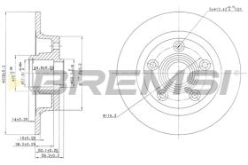 Bremsi CD6456S - DISCO DE FRENO | BRAKE DISCS
