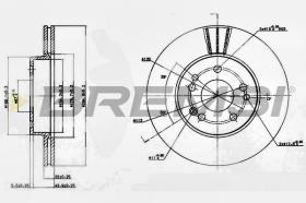 Bremsi CD6457V - DISCO DE FRENO | BRAKE DISCS
