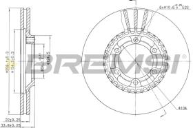 Bremsi CD6459V - DISCO DE FRENO | BRAKE DISCS