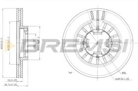 Bremsi CD6465V - DISCO DE FRENO | BRAKE DISCS