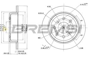 Bremsi CD6468S - DISCO DE FRENO | BRAKE DISCS