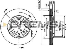 Bremsi CD6482V - DISCO DE FRENO | BRAKE DISCS
