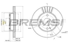 Bremsi CD6497V - DISCO DE FRENO | BRAKE DISCS