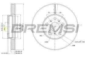 Bremsi CD6502V - DISCO DE FRENO | BRAKE DISCS