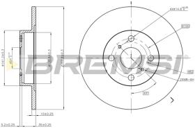 Bremsi CD6504S - DISCO DE FRENO | BRAKE DISCS