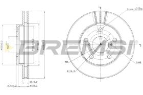Bremsi CD6505V - DISCO DE FRENO | BRAKE DISCS