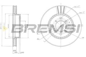 Bremsi CD6511V - DISCO DE FRENO | BRAKE DISCS