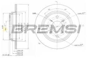 Bremsi CD6512S - DISCO DE FRENO | BRAKE DISCS