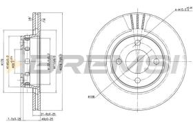 Bremsi CD6517V - DISCHI FRENO | BRAKE DISCS