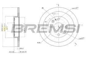 Bremsi CD6523S - DISCO DE FRENO | BRAKE DISCS