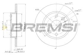 Bremsi CD6525S - DISCO DE FRENO | BRAKE DISCS