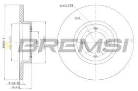 Bremsi CD6527S - DISCO DE FRENO | BRAKE DISCS