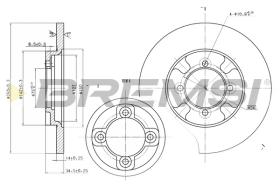 Bremsi CD6531S - DISCO DE FRENO | BRAKE DISCS