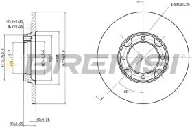 Bremsi CD6536S - DISCO DE FRENO | BRAKE DISCS