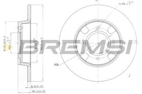 Bremsi CD6538S - DISCO DE FRENO | BRAKE DISCS