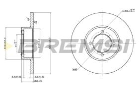 Bremsi CD6541S - DISCO DE FRENO | BRAKE DISCS