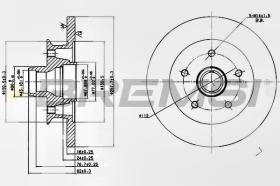 Bremsi CD6542S - DISCO DE FRENO | BRAKE DISCS