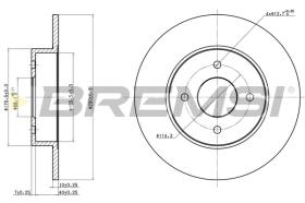 Bremsi CD6546S - DISCO DE FRENO | BRAKE DISCS