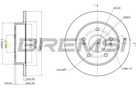Bremsi CD6549S - DISCO DE FRENO | BRAKE DISCS