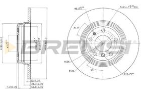 Bremsi CD6553S - DISCO DE FRENO | BRAKE DISCS