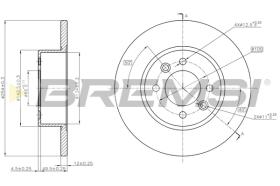 Bremsi CD6557S - DISCO DE FRENO | BRAKE DISCS