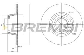 Bremsi CD6559S - DISCO DE FRENO | BRAKE DISCS