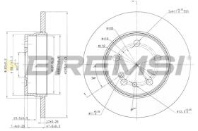 Bremsi CD6560S - DISCO DE FRENO | BRAKE DISCS
