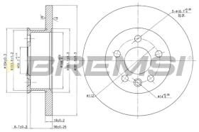 Bremsi CD6562S - DISCO DE FRENO | BRAKE DISCS