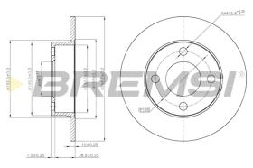 Bremsi CD6563S - DISCO DE FRENO | BRAKE DISCS