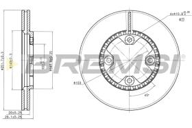 Bremsi CD6590V - DISCO DE FRENO | BRAKE DISCS