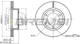 Bremsi CD6596V - DISCO DE FRENO | BRAKE DISCS