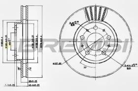 Bremsi CD6605V - DISCO DE FRENO | BRAKE DISCS