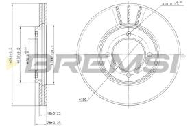 Bremsi CD6607V - DISCHI FRENO | BRAKE DISCS