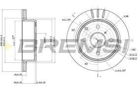 Bremsi CD6611V - DISCO DE FRENO | BRAKE DISCS