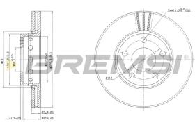 Bremsi CD6612V - DISCO DE FRENO | BRAKE DISCS