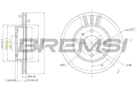Bremsi CD6615V - DISCO DE FRENO | BRAKE DISCS