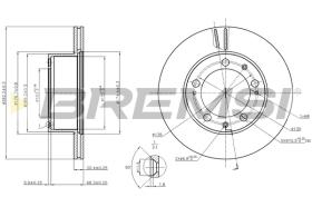Bremsi CD6616V - DISCO DE FRENO | BRAKE DISCS