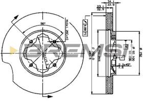 Bremsi CD6619V - DISCO DE FRENO | BRAKE DISCS