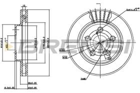 Bremsi CD6621V - DISCO DE FRENO | BRAKE DISCS