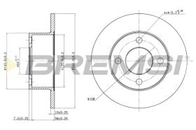 Bremsi CD6625S - DISCO DE FRENO | BRAKE DISCS
