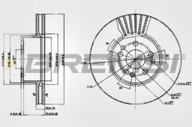 Bremsi CD6629V - DISCO DE FRENO | BRAKE DISCS