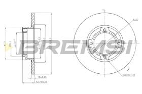 Bremsi CD6636S - DISCO DE FRENO | BRAKE DISCS