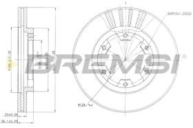 Bremsi CD6660V - DISCO DE FRENO | BRAKE DISCS