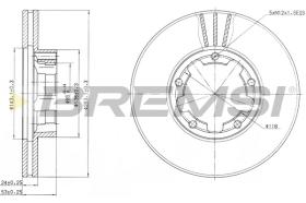 Bremsi CD6668V - DISCO DE FRENO | BRAKE DISCS