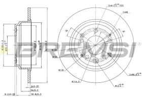 Bremsi CD6672S - DISCO DE FRENO | BRAKE DISCS