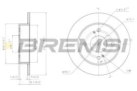 Bremsi CD6674S - DISCO DE FRENO | BRAKE DISCS