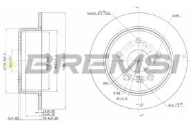 Bremsi CD6684S - DISCO DE FRENO | BRAKE DISCS