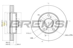 Bremsi CD6702V - DISCO DE FRENO | BRAKE DISCS