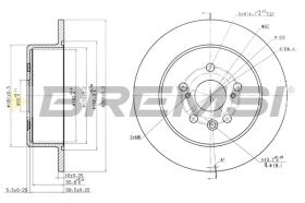 Bremsi CD6705S - DISCO DE FRENO | BRAKE DISCS